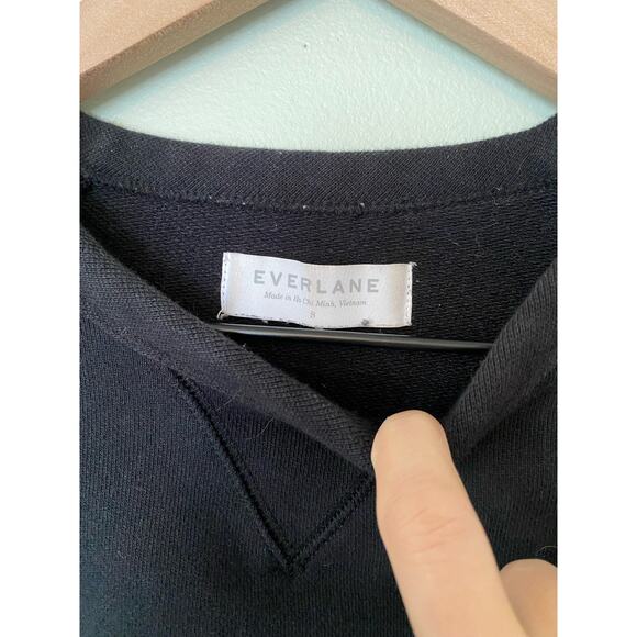 Everlane Black "100% Human" Crewneck Pullover Sweatshirt S - Picture 3 of 7